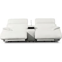 devon white loveseat   