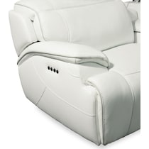 devon white loveseat   