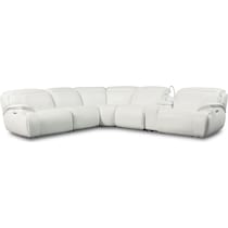 devon white sectional   