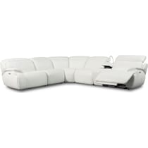 devon white sectional   