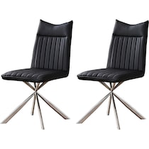 dex black chrome chair   