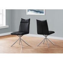 dex black chrome chair   