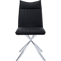 dex black chrome chair   