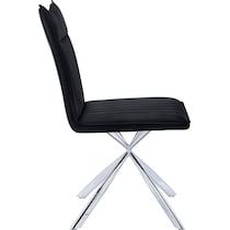 dex black chrome chair   