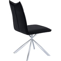 dex black chrome chair   