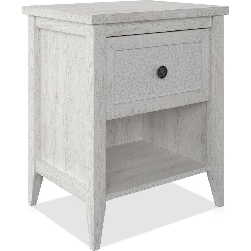 dex white nightstand   