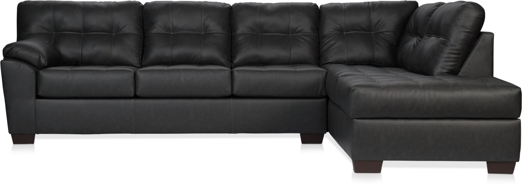 Dexter 2-Piece Sectional with Right-Facing Chaise - Charcoal
