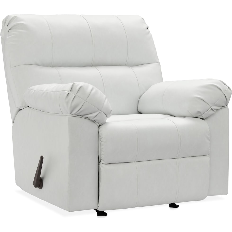 dexter white recliner   