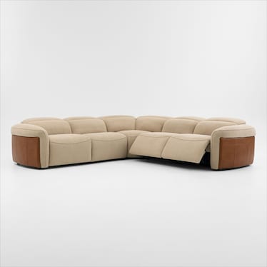 Diaz Dual-Power 5-Piece Reclining Sectional