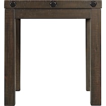 dill gray end table   