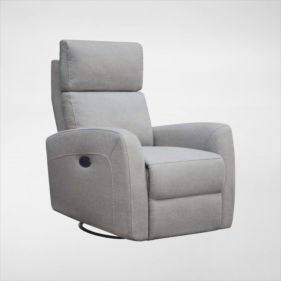 dillan gray swivel glider   
