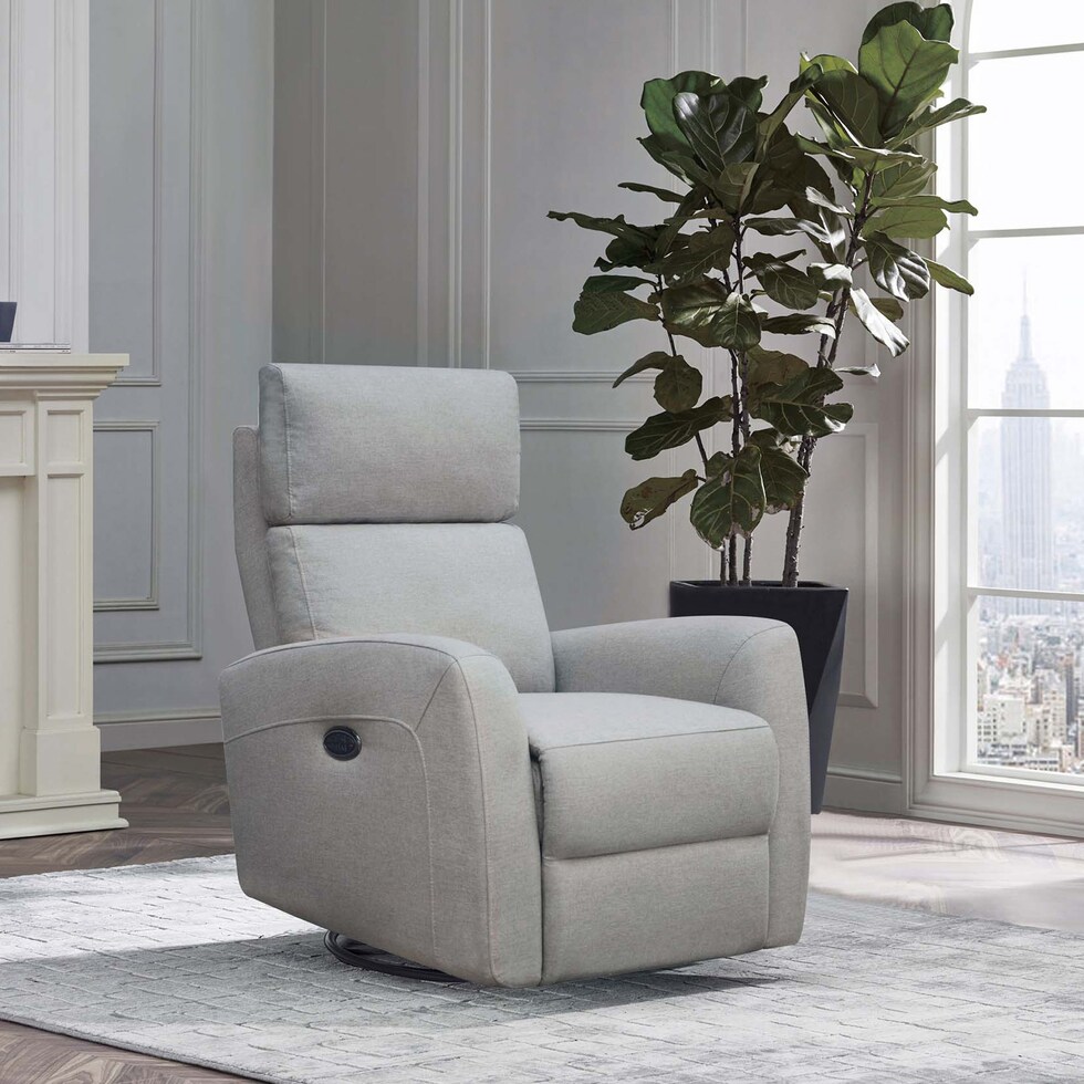 dillan gray swivel glider   