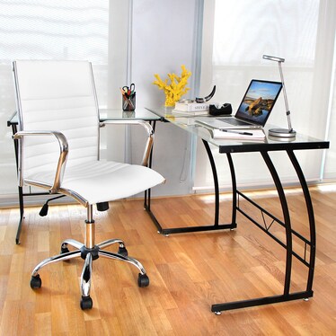 Director Office Arm Chair - White