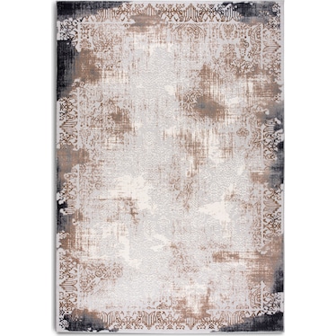 Distress 5' X 8' Area Rug - Beige