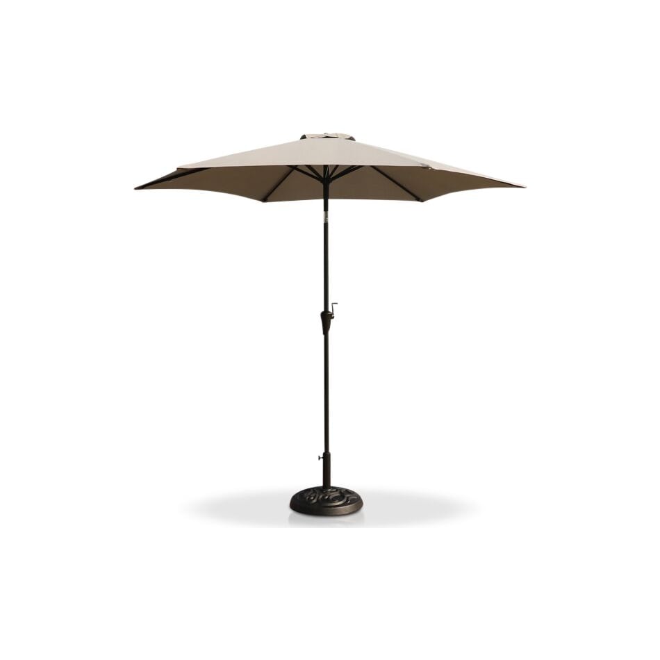 district gray outdoor umbrella   