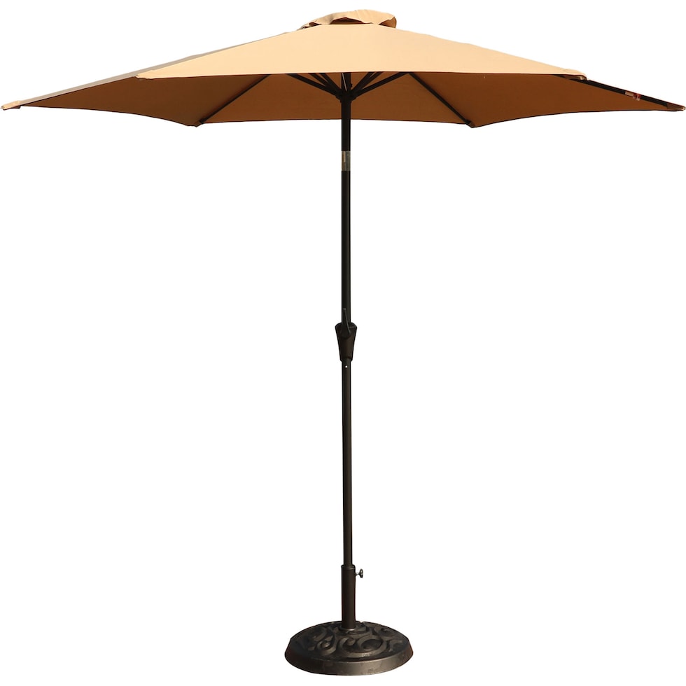 district light brown outdoor umbrella   