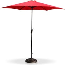 district red outdoor umbrella   