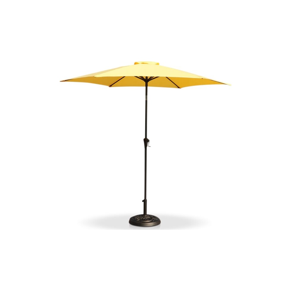 district yellow outdoor umbrella   