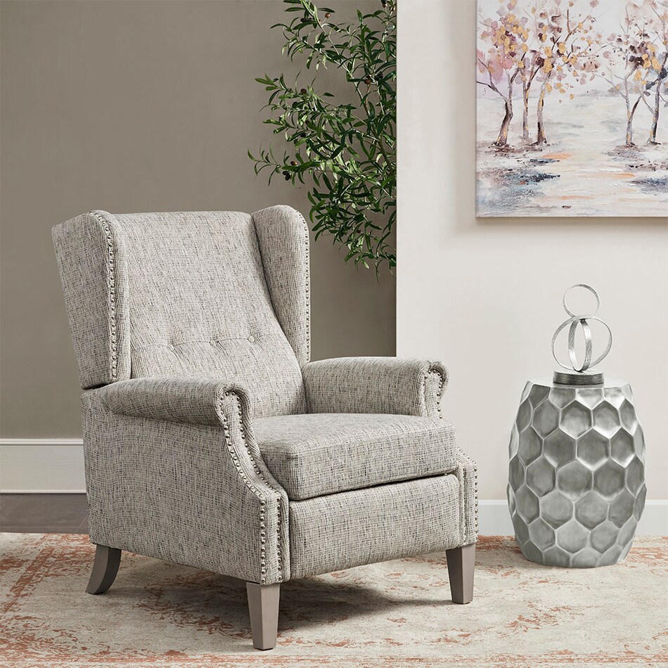 dixon gray manual recliner   