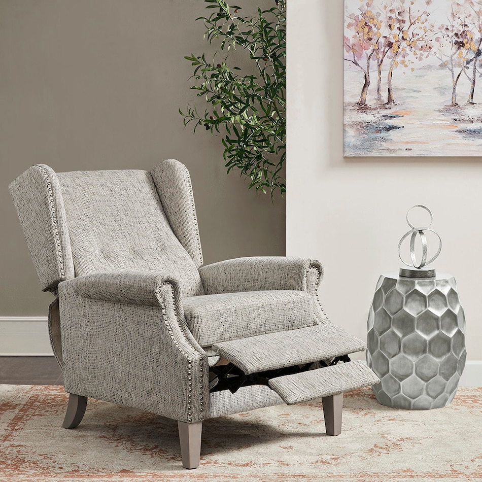 dixon gray manual recliner   