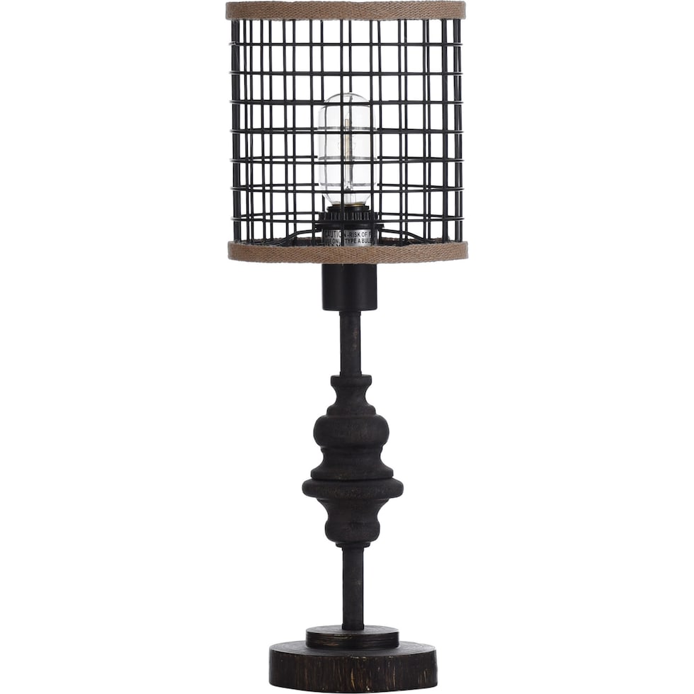 diya black table lamp   