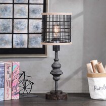 diya black table lamp   