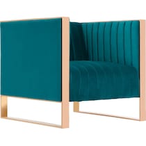 dobrev blue accent chair   