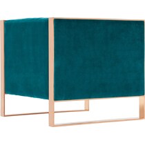 dobrev blue accent chair   