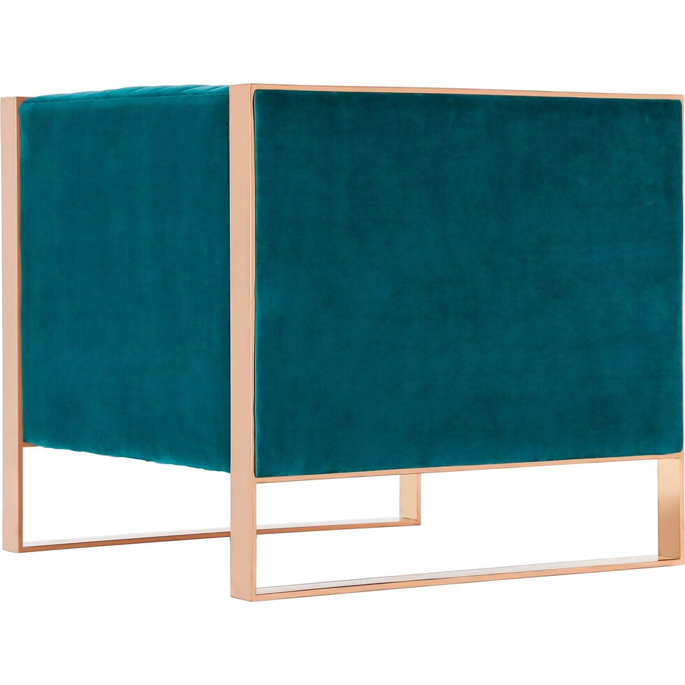 dobrev blue accent chair   