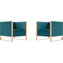 dobrev blue chair   