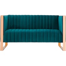 dobrev blue loveseat   
