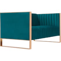 dobrev blue loveseat   