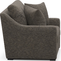dobson dark brown chair and a half   