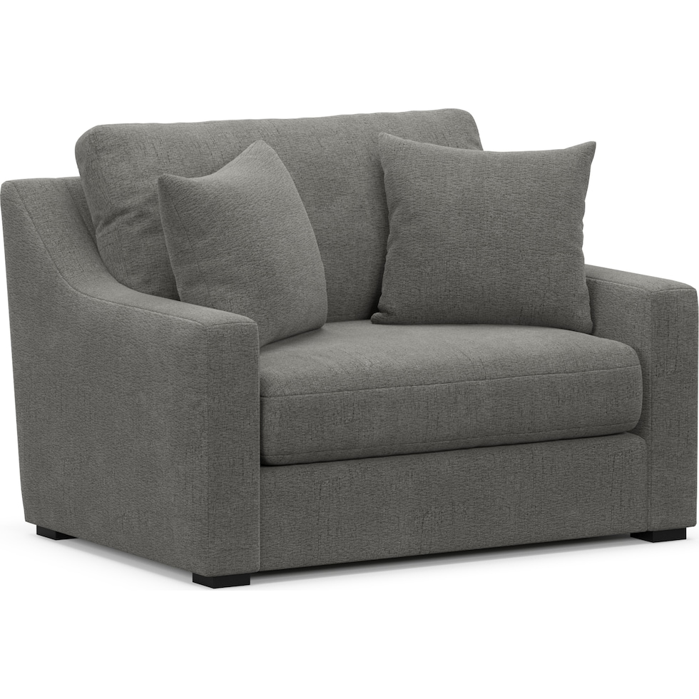 dobson gray chair and a half   