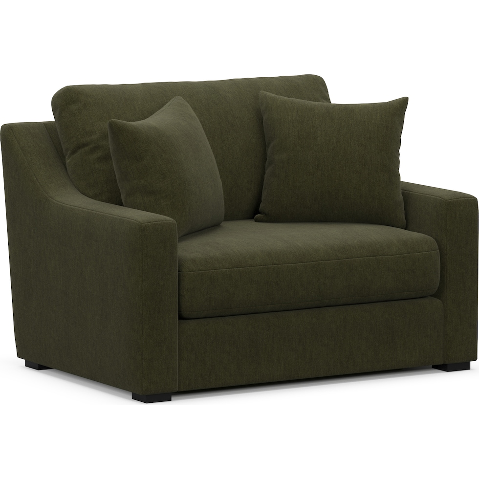 dobson green chair and a half   