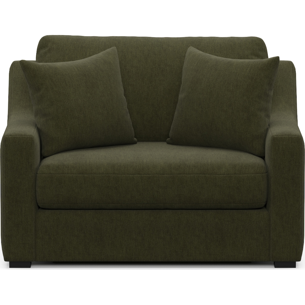 dobson green chair and a half   