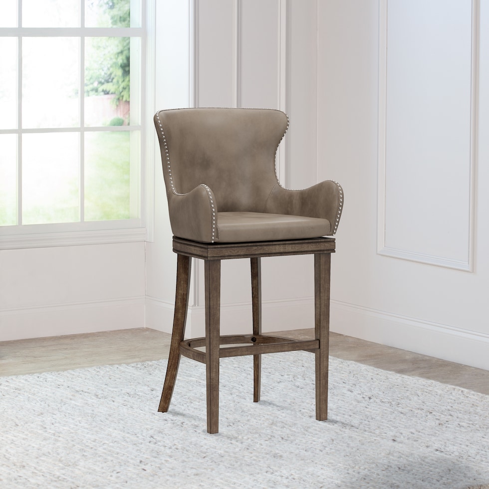 dolly gray bar stool   