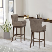 dolly gray bar stool   