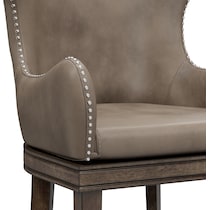 dolly gray bar stool   