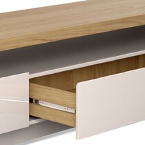 dom light brown tv stand   