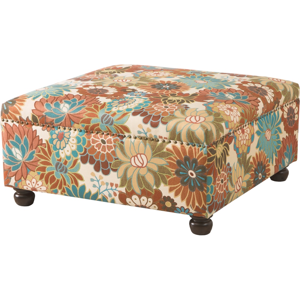 dominica multicolor ottoman   