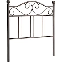 dominique bronze twin headboard   