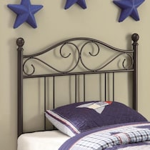 dominique bronze twin headboard   