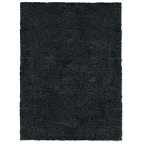 domino black shag black area rug ' x '   
