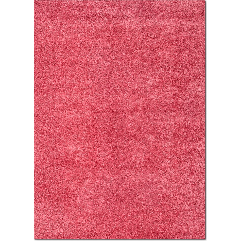 domino pink shag pink area rug ' x '   