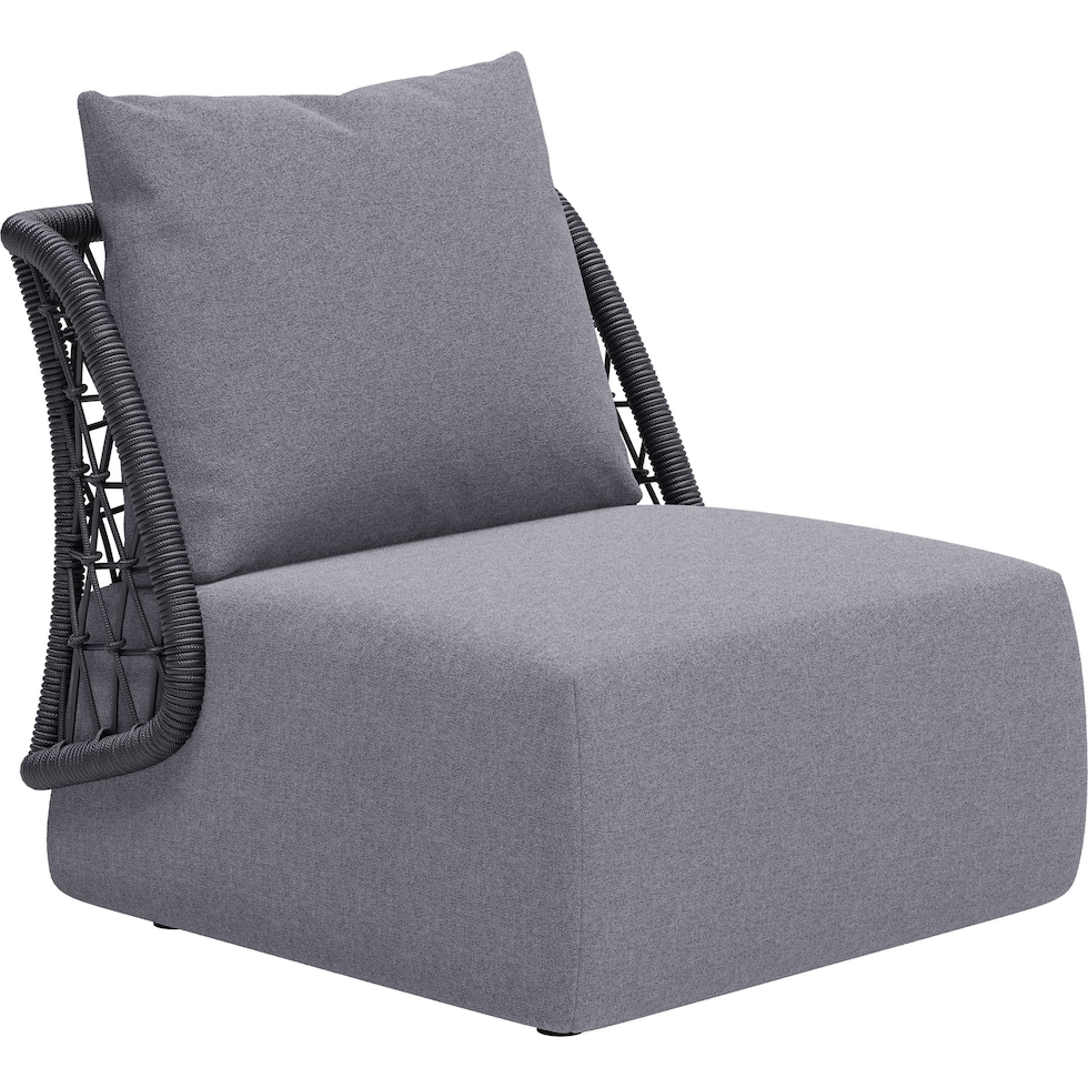 don pedro gray outdoor chair   