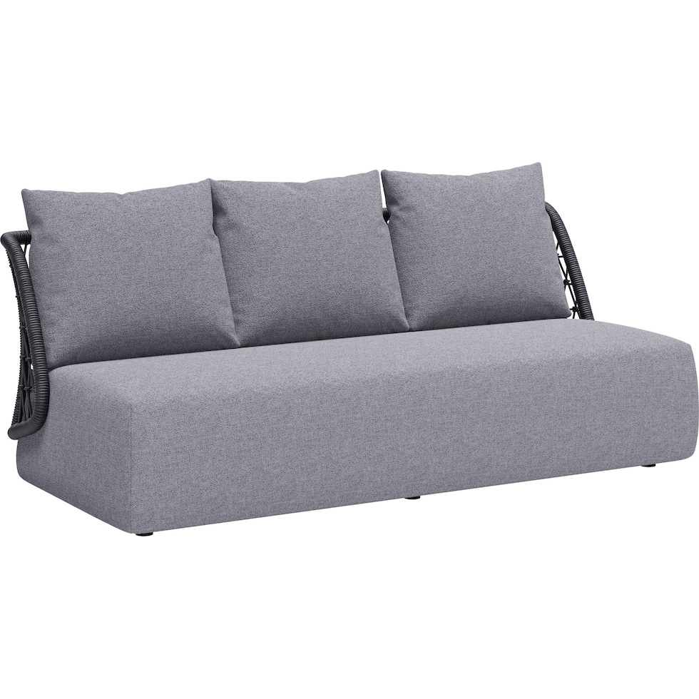 don pedro gray outdoor sofa   