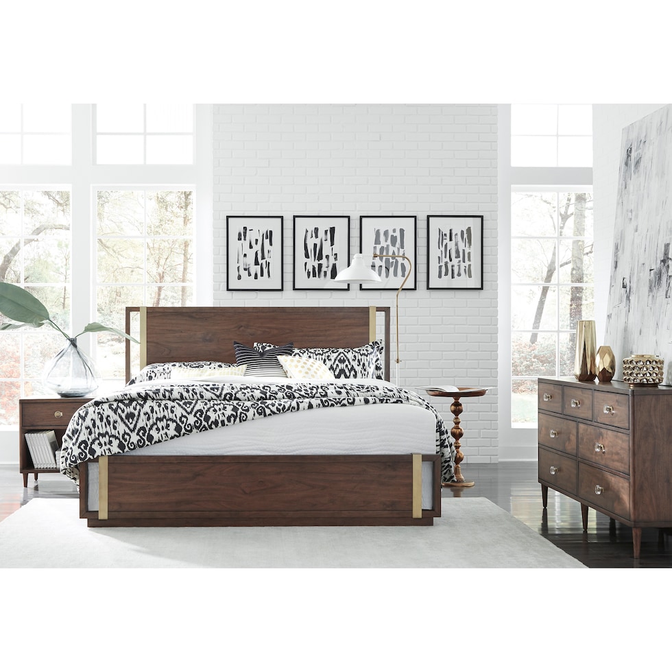 donald dark brown dresser   