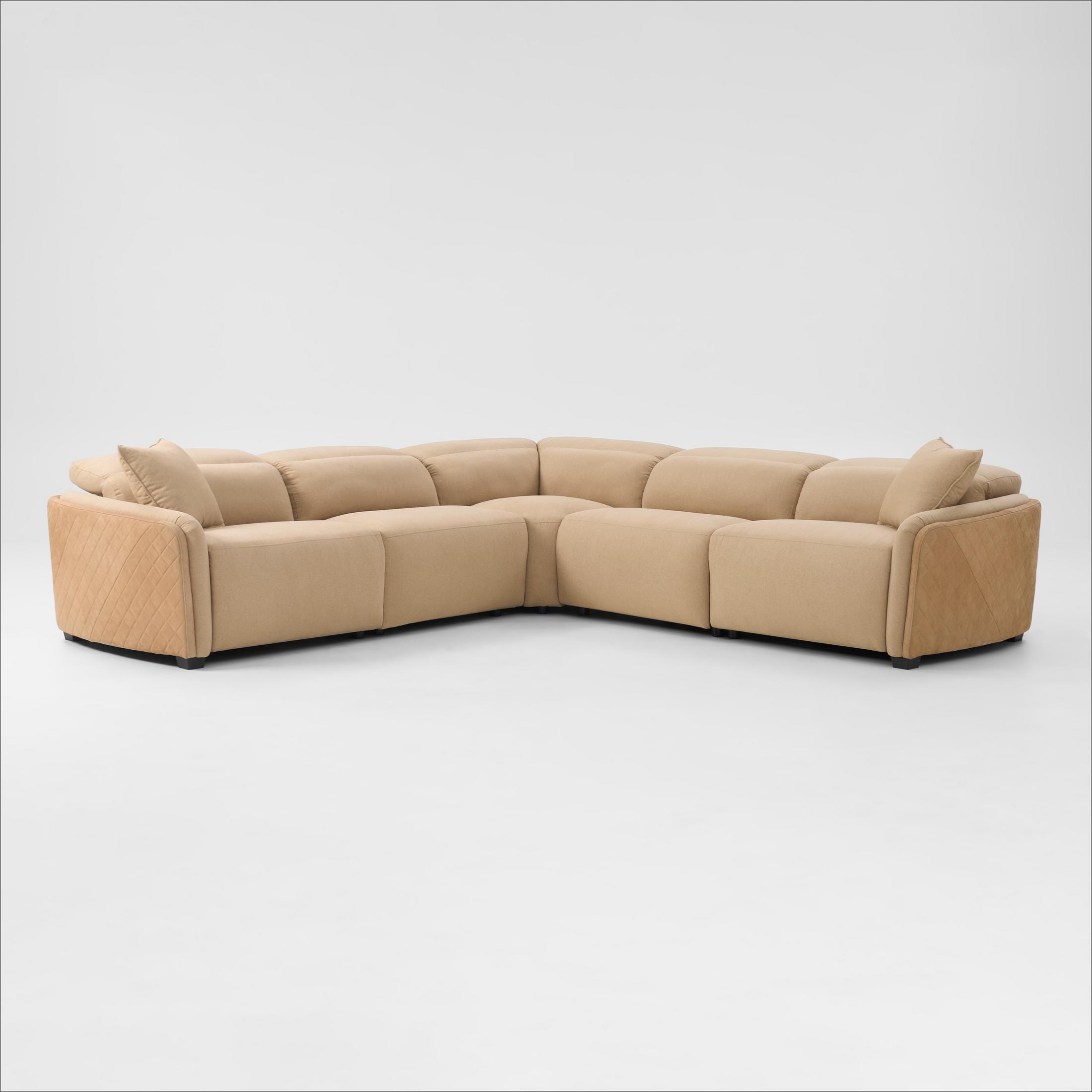 NHC  SALA－V Donovan Dual-Power 5-Piece Reclining Sectional - Sand | Value City