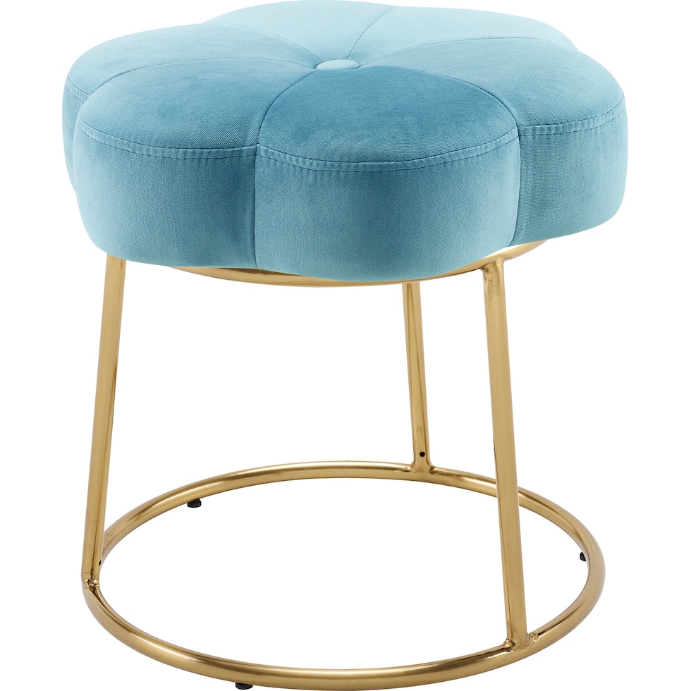 dora blue vanity stool   